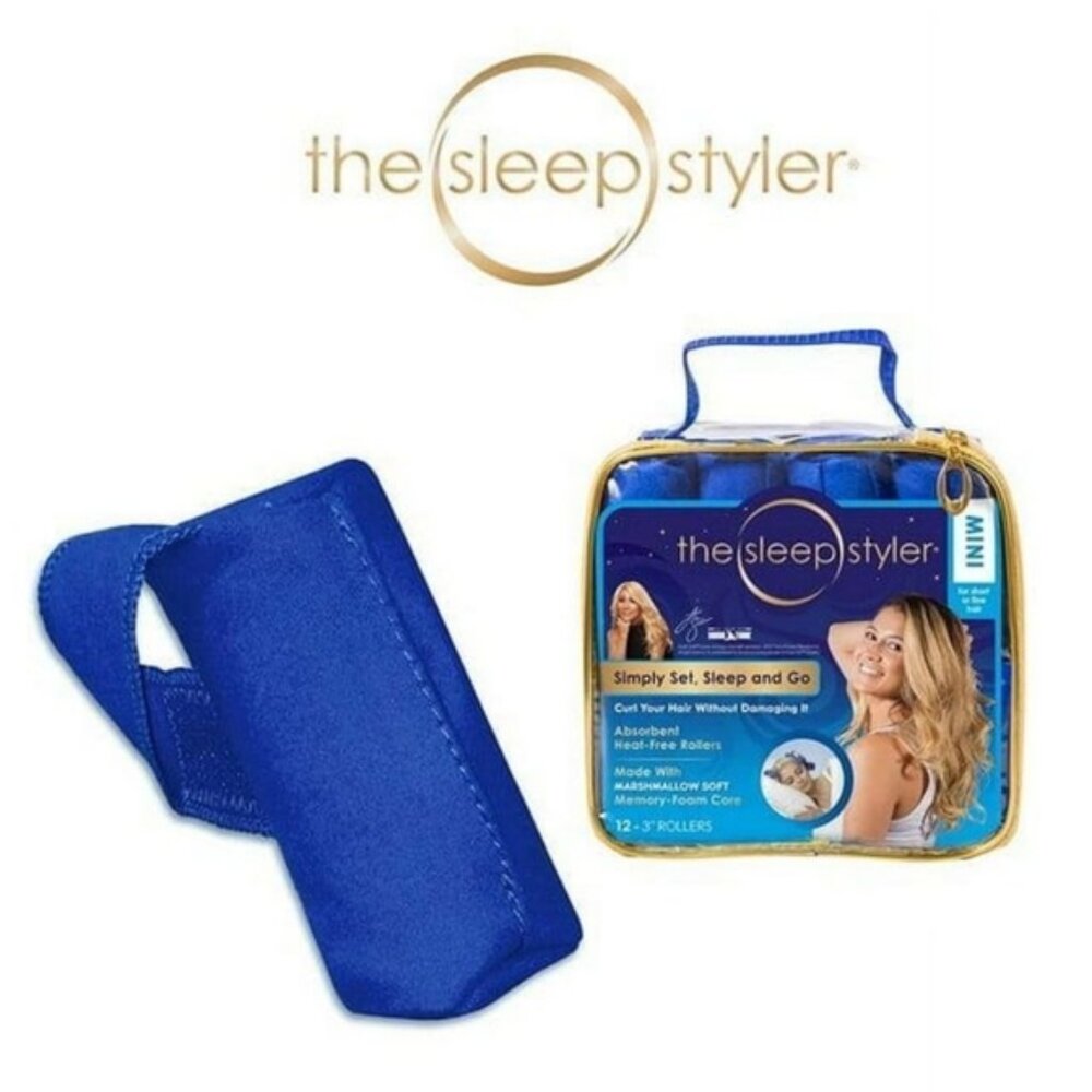 The Sleep Styler As Seen on Shark Tank  Heat Free Curlers Anti Damage 8 Mini